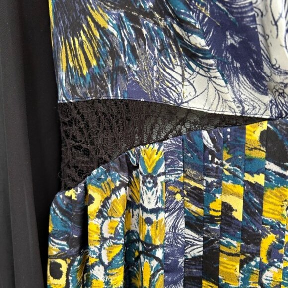 Nicole Richie for Impulse pleated patterned dress, size 8 - Picture 7 of 13